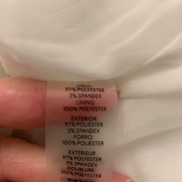 Calvin Klein Winter White Blouse w/Bell Sleeves-M - Picture 6 of 9